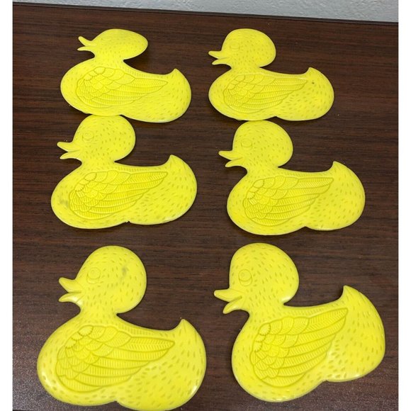 Unbranded Bath Vintage 6 Bathtub Suction Nonslip Ducks Yellow